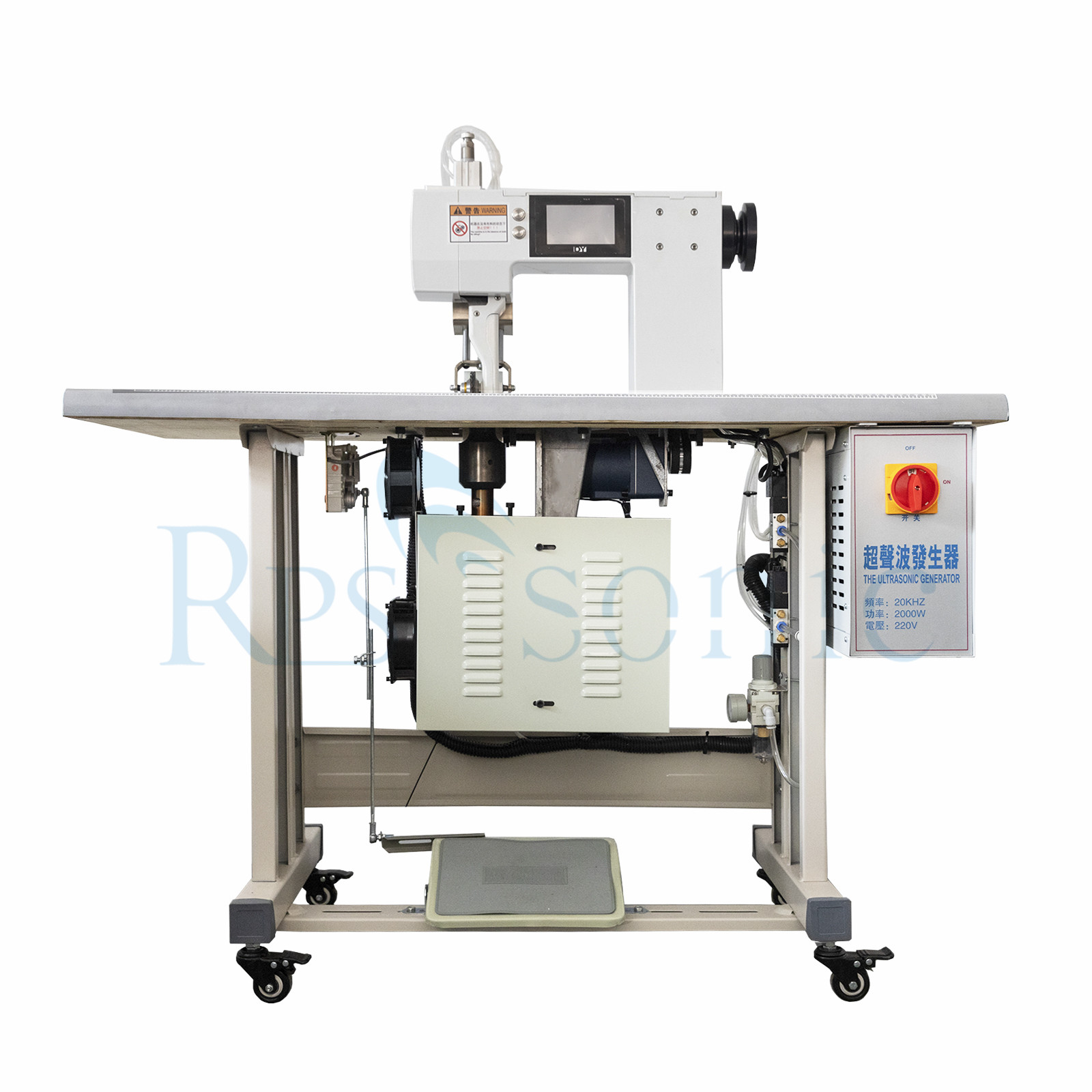 Nova máquina de costura de renda ultrassônica fibet não tecida de produção de toalha de mesa